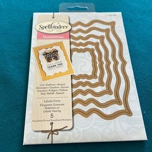 NWT Spellbinders Nestabilities “Labels 40” S4-465